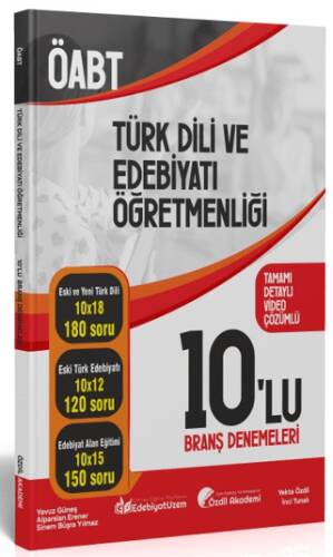 ÖABT Türk Dili ve Edebiyatı 10 Deneme Çözümlü - 1