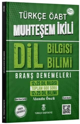 ÖABT Türkçe Dil Bilgisi-Dil Bilimi Muhteşem İkili Branş Denemeleri - 1