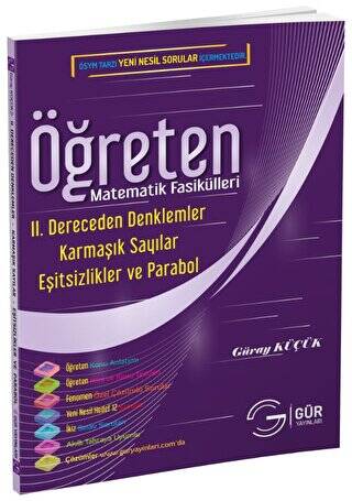 Öğreten Matematik Fasikülleri - 2. Dereceden Denklemler - Eşitsizlikler ve Fonksiyonlar Parabol Konu Anlatımlı - 1