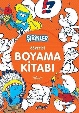 Öğretici Boyama Kitabı - Şirinler - 1