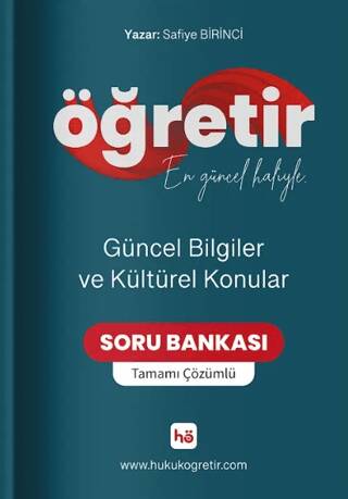 Öğretir Güncel Bilgiler ve Kültürel Konular Tamamı Çözümlü Soru Bankası - 1