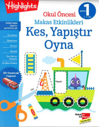 Okul Öncesi Makas Etkinlikleri Kes, Yapıştır, Oyna 1. Seviye - 1