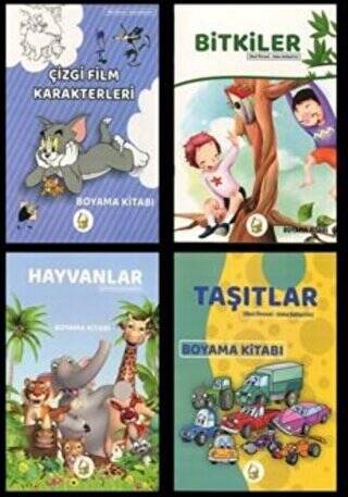 Okul Öncesi Zeka Geliştirici Boyama Seti 4 Kitap - 1