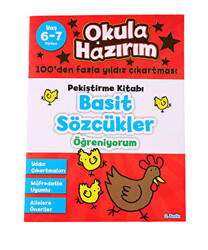 Okula Hazırım 4: Pekiştirme Kitabı Basit Sözcükler Öğreniyorum - 1