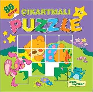 Orman Hayvanları - Çıkartmalı Puzzle - 1