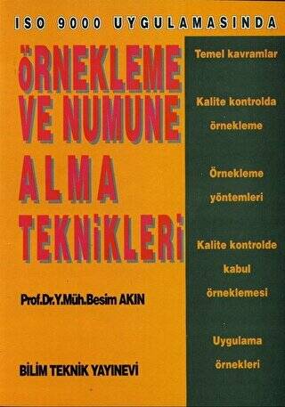 Örnekleme ve Numune Alma Teknikleri ISO 9000 Uygulamasında - 1