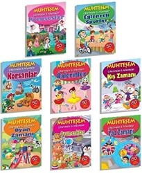 Oyun Temalı Muhteşem Çıkartmalar - 8 Kitap Takım - 1