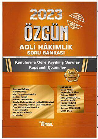 Özgün Adli Hakimlik Soru Bankası - 1