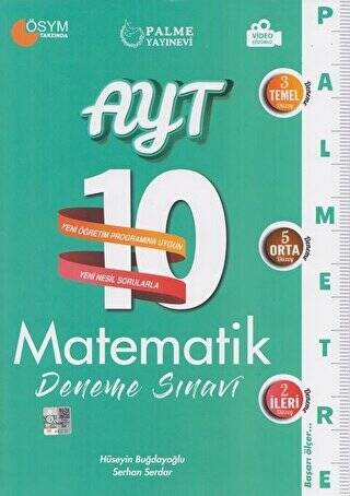 Palme YKS AYT Matematik 10 Deneme Palmetre Video Çözümlü - 1