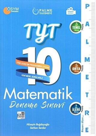 Palme YKS TYT Matematik 10 Deneme Palmetre Video Çözümlü - 1