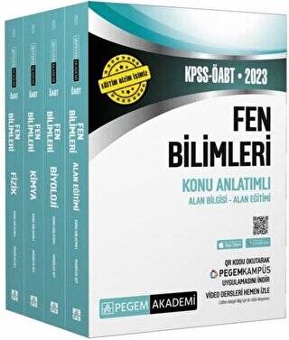 Pegem 2023 ÖABT Fen Bilgisi Fen ve Teknoloji Konu Anlatımı Modüler Set 4 Kitap - 1