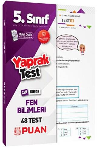 Puan Yayınları 5. Sınıf Fen Bilimleri Yaprak Test - 1