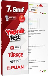 Puan Yayınları 7. Sınıf Türkçe Yaprak Test - 1