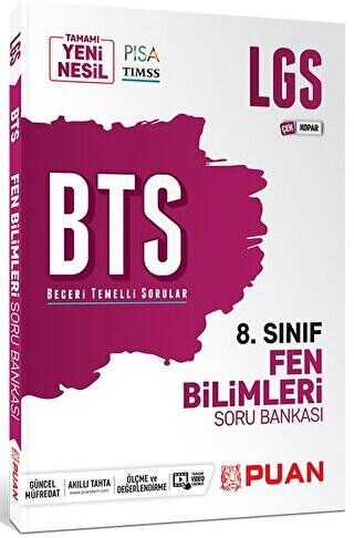 Puan Yayınları 8. Sınıf LGS Fen Bilimleri BTS Beceri Temelli Soru Bankası - 1