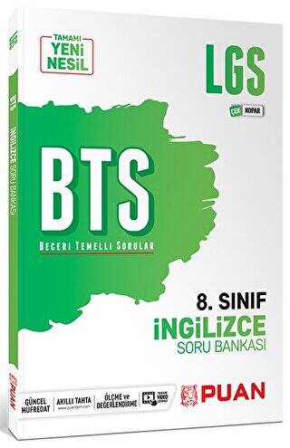 Puan Yayınları 8. Sınıf LGS İngilizce BTS Beceri Temelli Soru Bankası - 1