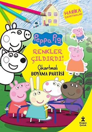 Renkler Çıldırdı - Peppa Pig Çıkartmalı Boyama Partisi - 1