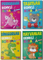 Renkli Boyama Seti - 4 Kitap Takım - 1