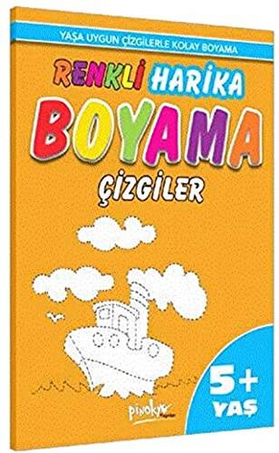 Renkli Harika Boyama Çizgiler 5+ Yaş - 1