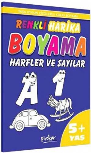 Renkli Harika Boyama Harfler ve Sayılar 5+ Yaş - 1