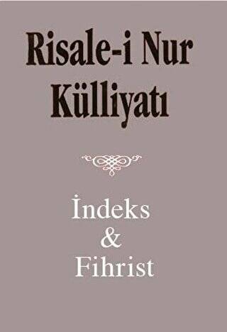 Risale i Nur Külliyatı İndex ve Fihristi Büyük Boy - 1