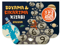 Sayılar Boyama ve Çıkartma Kitabı - 1