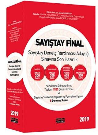 Sayıştay Final - Sayıştay Denetçi Yardımcısı Adaylığı Sınavına Son Hazırlık Soru Bankası 2019 - 1