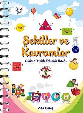 Şekiller ve Kavramlar - Dikkat Odaklı Etkinlik Kitabı - 1