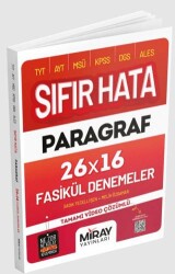 Sıfır Hata Paragraf 16 Deneme - 1