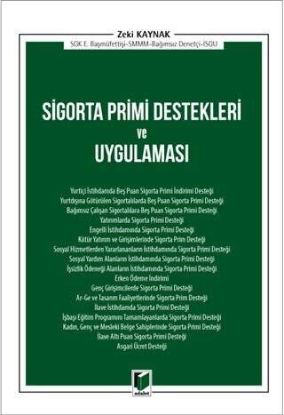 Sigorta Primi Destekleri ve Uygulaması - 1