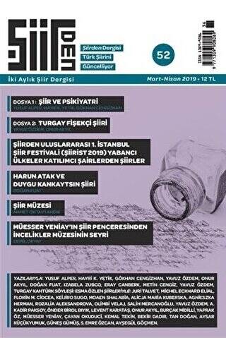 Şiirden İki Aylık Şiir Dergisi Sayı: 52 Mart - Nisan 2019 - 1