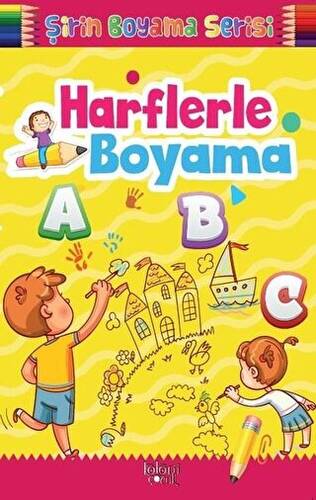 Şirin Boyama Serisi - Harflerle Boyama - 1