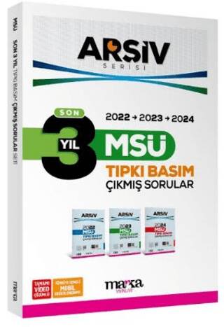 Son 3 Yıl MSÜ Arşiv Serisi Çıkmış Sorular Tamamı Video Çözümlü - 1