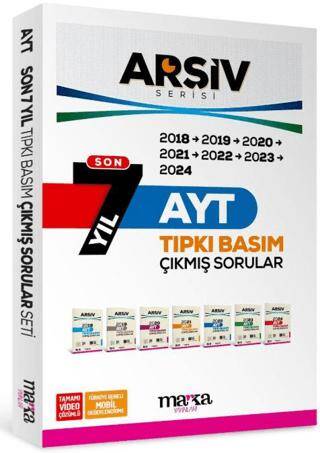 Son 7 Yıl AYT Arşiv Serisi Çıkmış Sorular Tamamı Video Çözümlü - 1