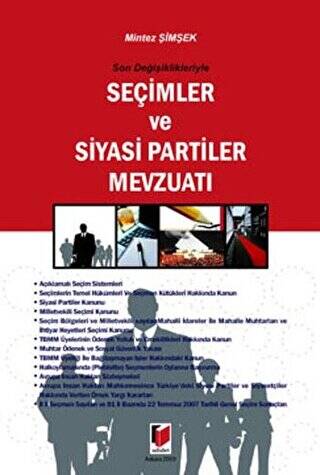 Son Değişiklikleriyle Seçimler ve Siyasi Partiler Mevzuatı - 1