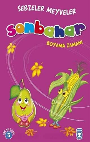 Sonbahar Boyama Zamanı - Sebzeler Meyveler - 1