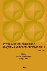 Sosyal & Beşeri Bilimlerde Araştırma ve Değerlendirmeler - 1 - Aralık 2022 - 1