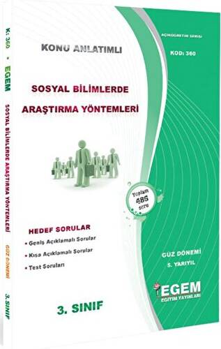 Sosyal Bilimlerde Araştırma Yöntemleri Konu Anlatımlı Soru Bankası-güz Dönemi 5. Yarıyıl 360 - 1