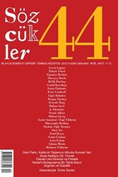 Sözcükler Dergisi Sayı: 44 Temmuz - Ağustos 2013 - 1