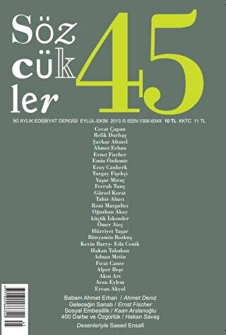 Sözcükler Dergisi Sayı: 45 Eylül - Ekim 2013 - 1