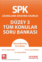 SPK Lisanslama Sınavına Hazırlık Düzey 3 Tüm Konular Soru Bankası - 1