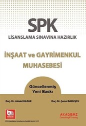 SPK Lisanslama Sınavına Hazırlık İnşaat ve Gayrimenkul Muhasebesi - 1