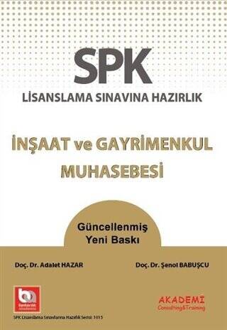 SPK Lisanslama Sınavına Hazırlık İnşaat ve Gayrimenkul Muhasebesi - 1