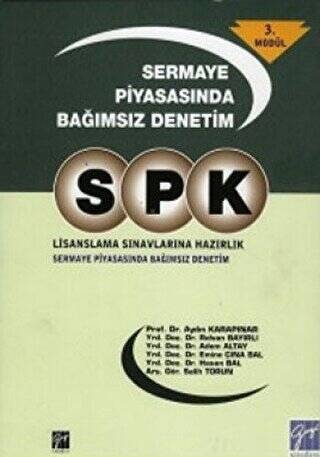 SPK Lisanslama Sınavlarına Hazırlık - Sermaye Piyasasında Bağımsız Denetim 3. Modül - 1