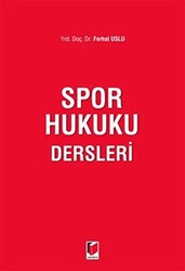 Spor Hukuku Dersleri - 1