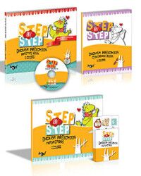 Step By Step English Preschool Practice Book Set - 1