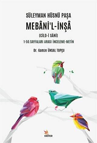 Süleyman Hüsnü Paşa Mebani’l-İnşa Cild-i Sani - 1