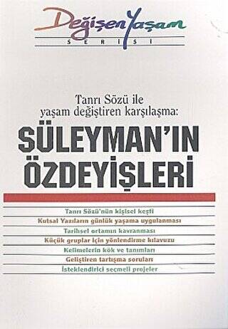 Süleyman’ın Özdeyişleri Tanrı Sözü İle Yaşam Değiştiren Karşılaşma - 1