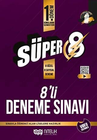 Süper 8 1. Dönem 8`li Deneme Sınavı - 1