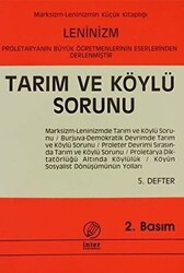 Tarım ve Köylü Sorunu - 1