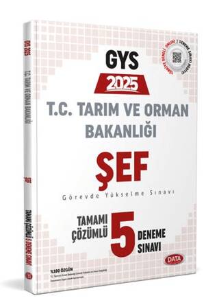 Tarım ve Orman Bakanlığı Şef GYS Tamamı Çözümlü 5 Deneme Sınavı - 1